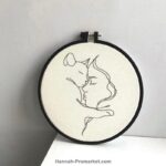 تابلو گلدوزی | رنگ آمیزی | Away Art | بوم دایره ای 20 سانت | گروه 1
