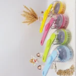 برس و ماساژور سیلیکونی مخزنی دسته دار