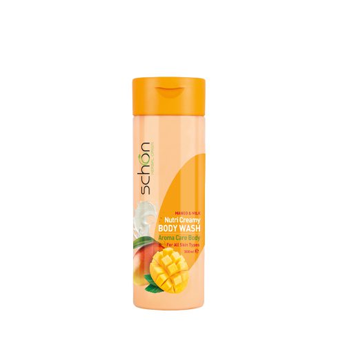 Body-Wash-Mango شامپو بدن کرمی شیر و انبه شون|Schon Mango and Milk Nutri Cream Body Wash - Image 1