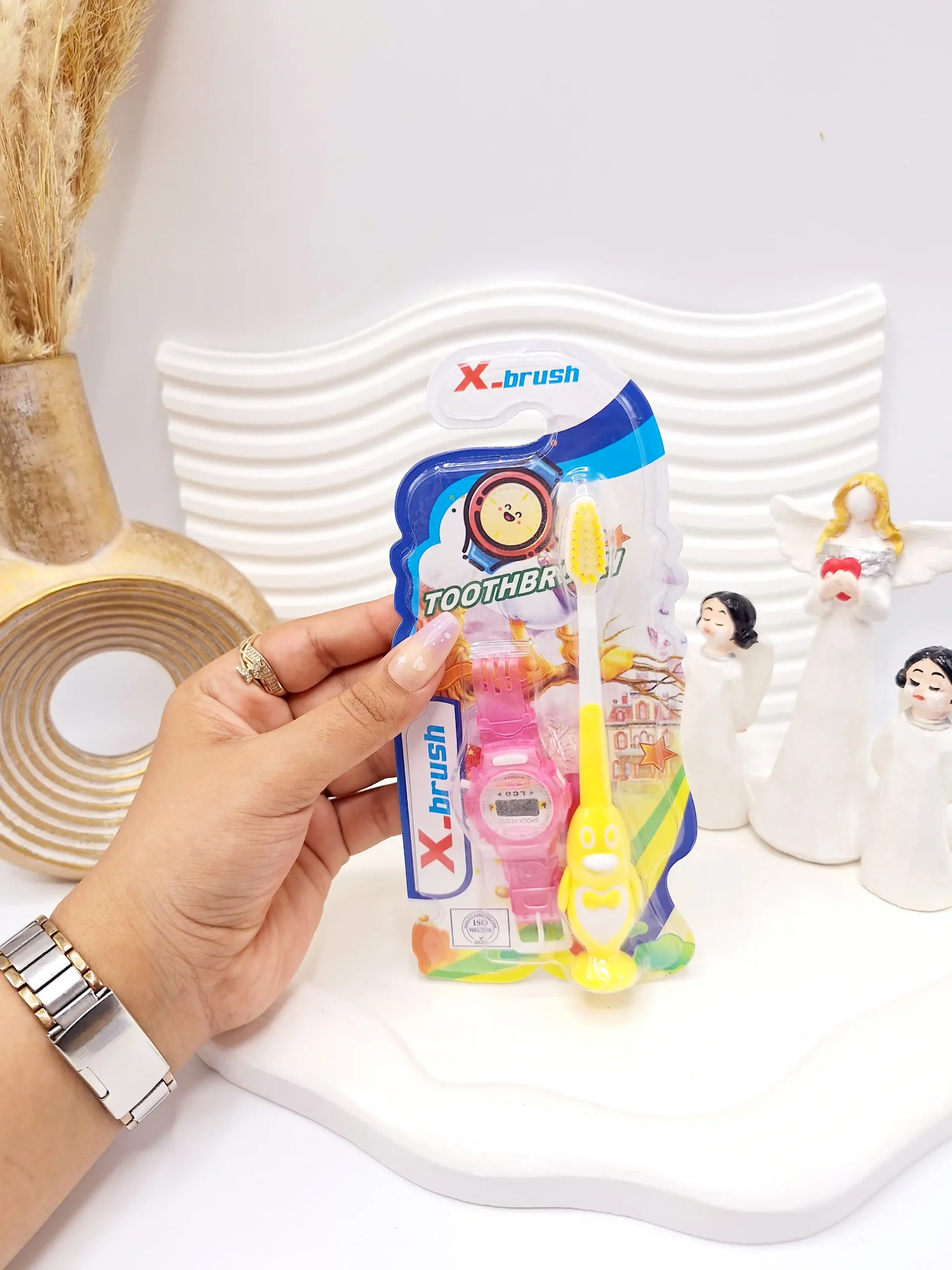 20250731063242923-thumbnail مسواک کودک طرح اردک کد X9908 - Image 1