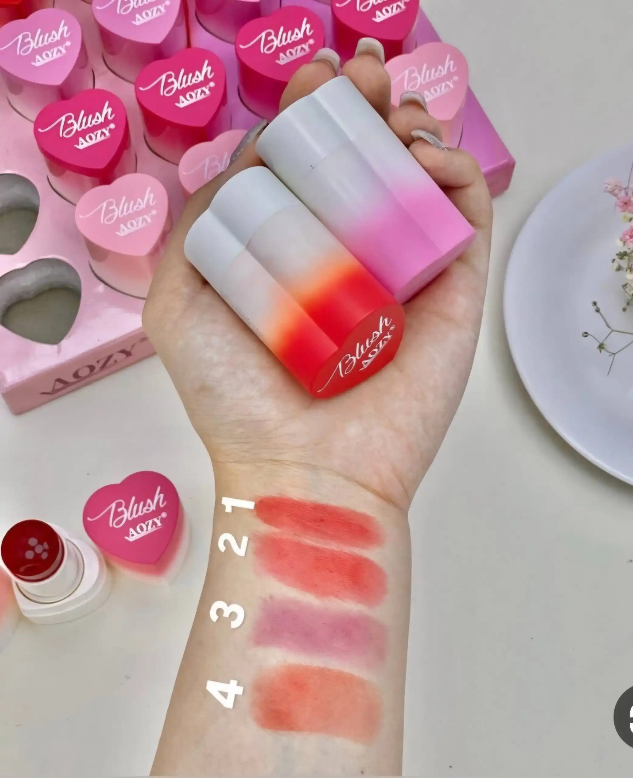 20250829203426707-thumbnail تینت لب ژله ای طرح قلب برند AOZY کد AB011 - Image 1