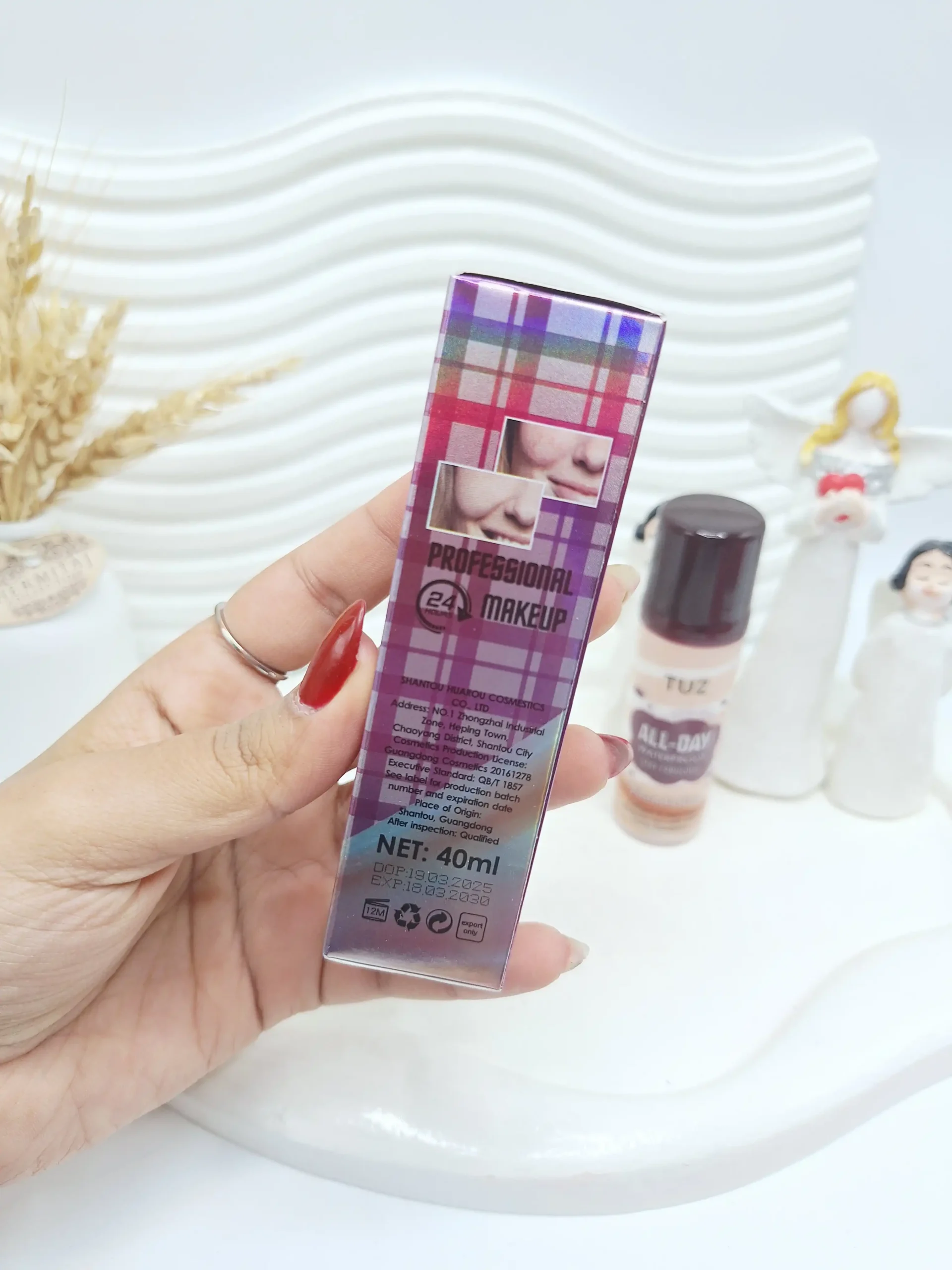 20251224135539154-thumbnail کرم پودر 2 رنگ ضد آب 24 ساعته کلاژن و آلوعه ورا برند توز اورجینال کد 8345 - Image 1