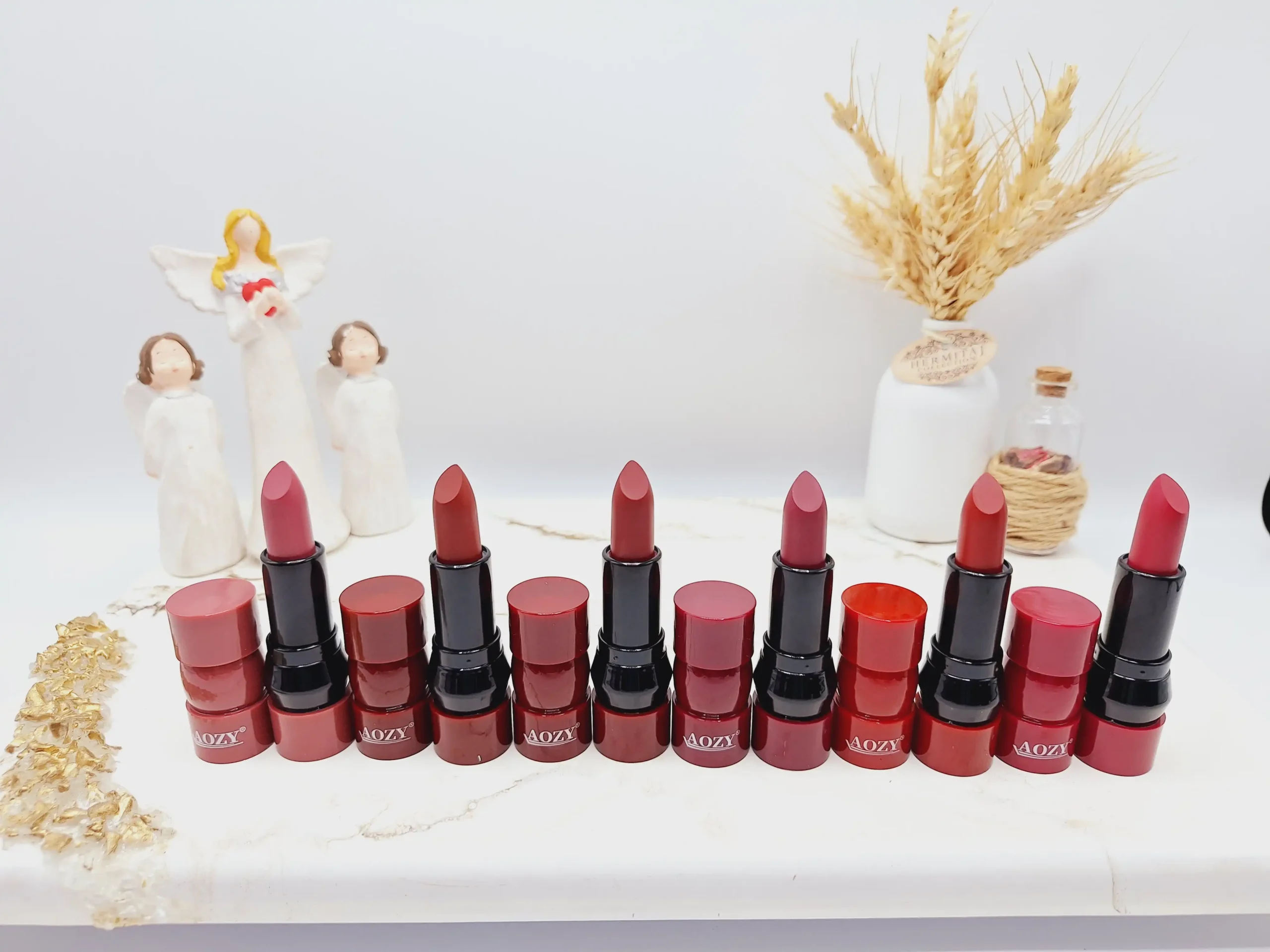 20250731061100233-thumbnail پک 6 تایی رژ جامد خوش رنگ برند AOZY کد AB003 - Image 1