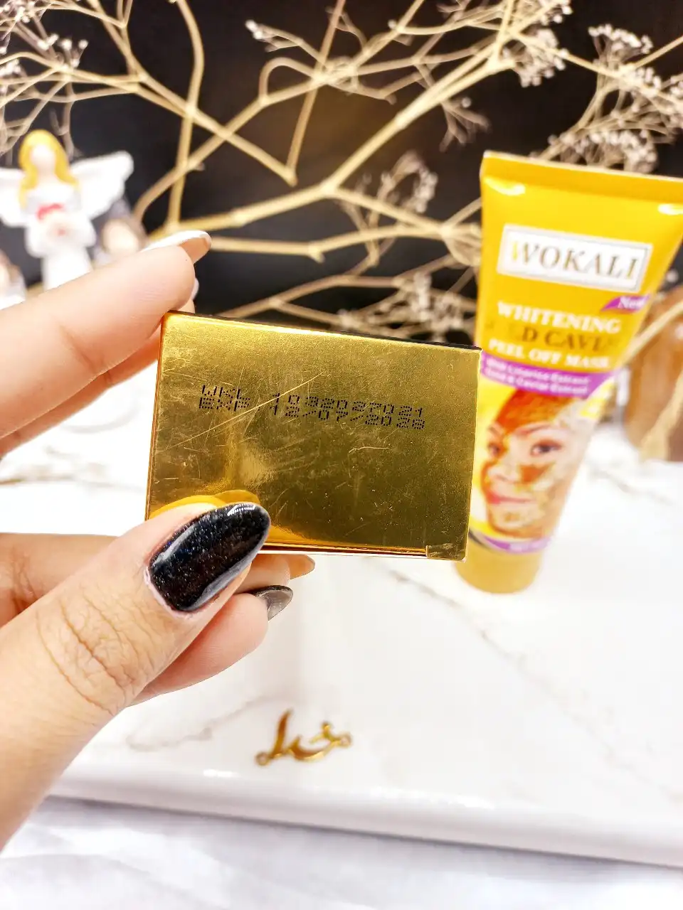 20250731044345326-thumbnail ماسک طلای تیوپی همراه با عصاره خاویار برند وکالی WOKALI کد WKL 403 - Image 1