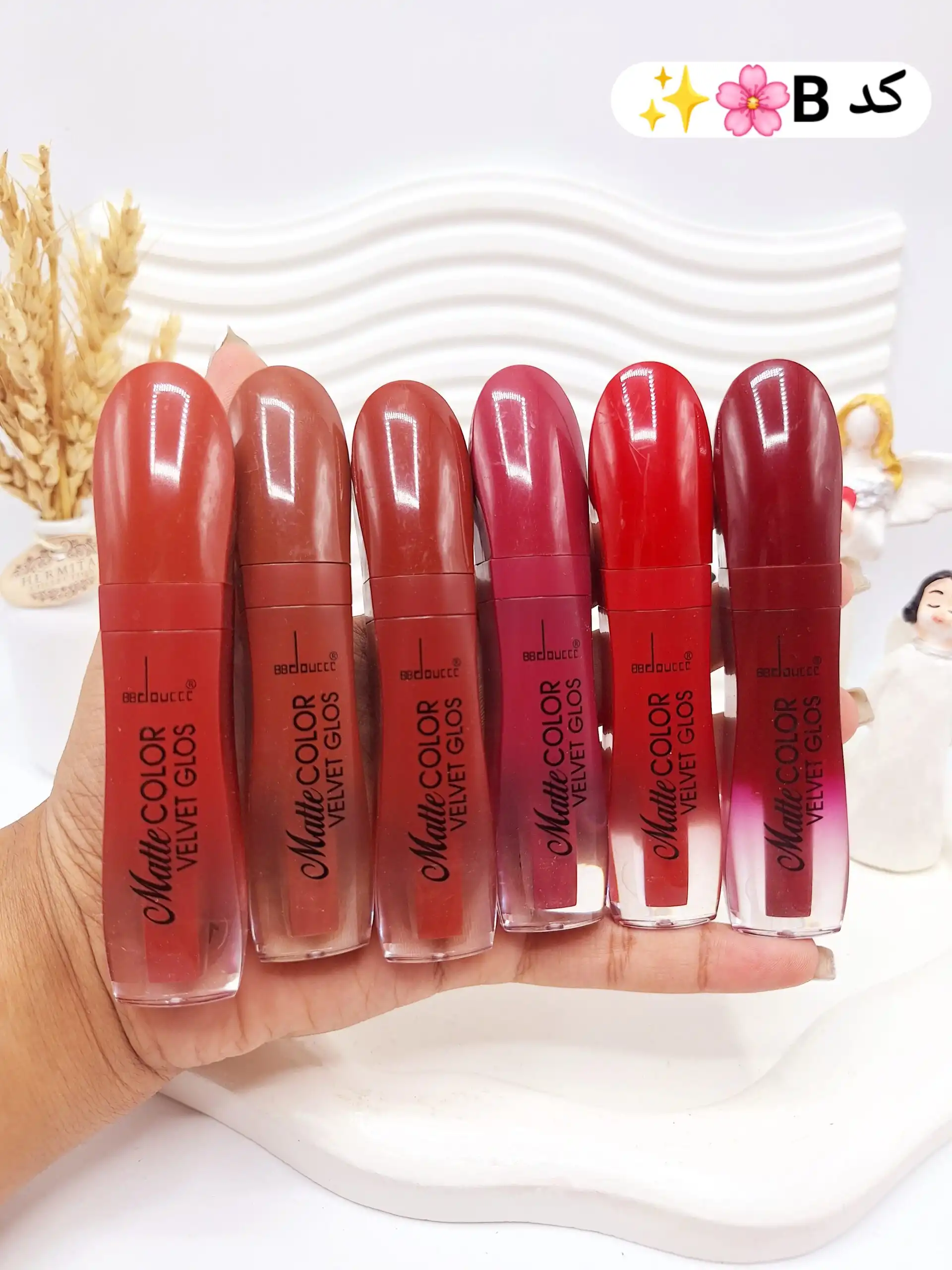 20250829203553669-thumbnail پک رژ مایع 6 تایی دوسه کد 1020 - Image 1