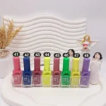 لاک ناخن طرح پاپیون پینک کی