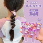 پک 6 تایی کش فنری سیم تلفنی کیوت مدل کرومی