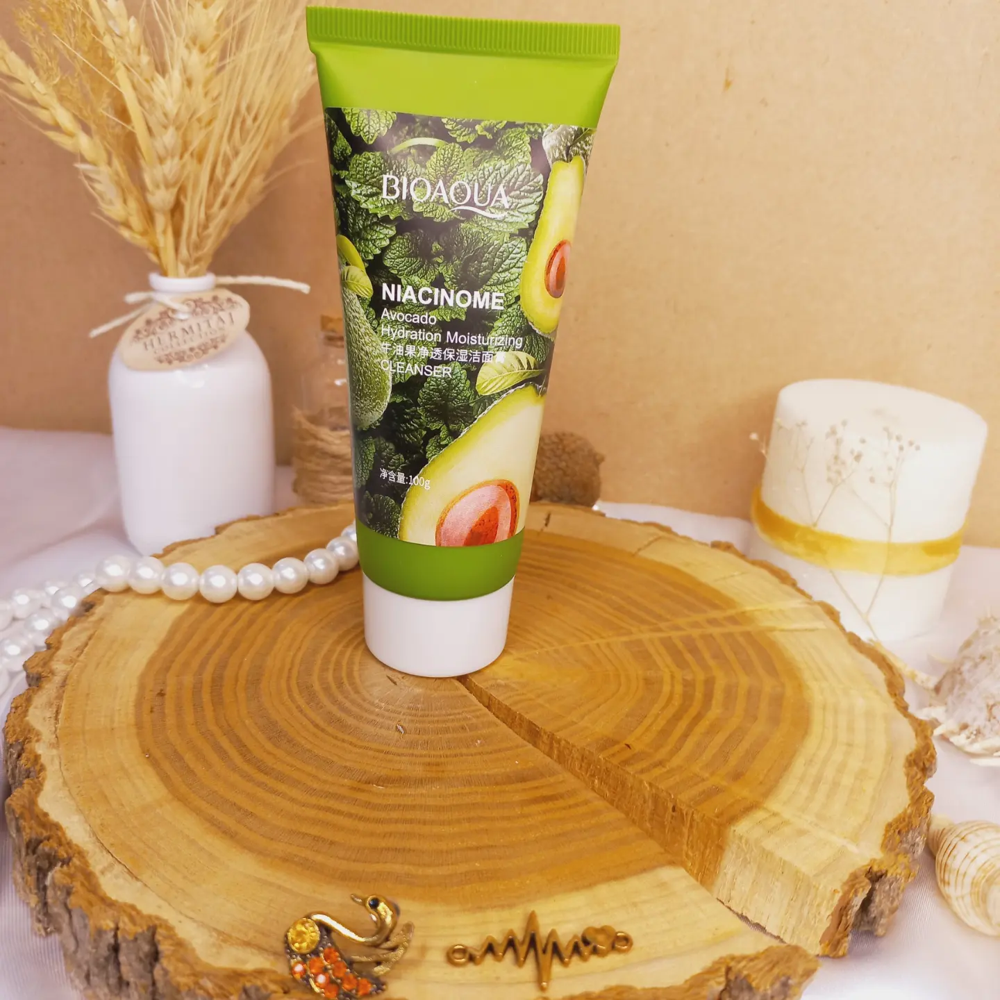 20250731025400811 فوم شستشو صورت آووکادو بیوآکوا BIOAQUA کد BQY45480 | پخش عمده - Image 1