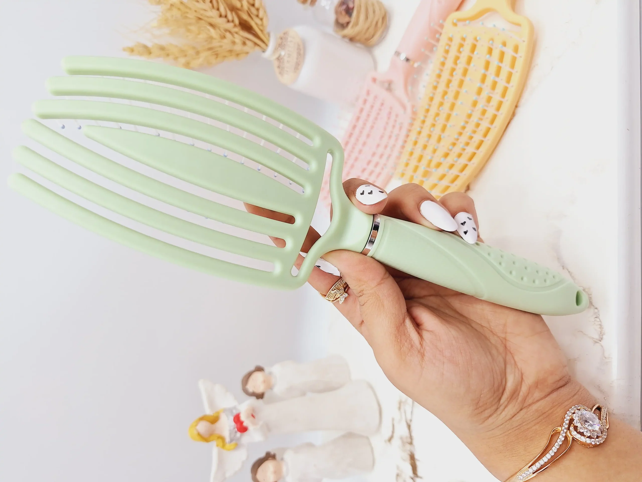 20250731061502792-thumbnail برس منحنی گره بازکن مو اورجینال وارداتی - Image 1