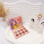 پالت سایه 12 رنگ تابستانه طرح دختر Sfr color کد 7629