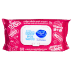 دستمال مرطوب کودک کالاندولا 50 برگ صورتی دافی