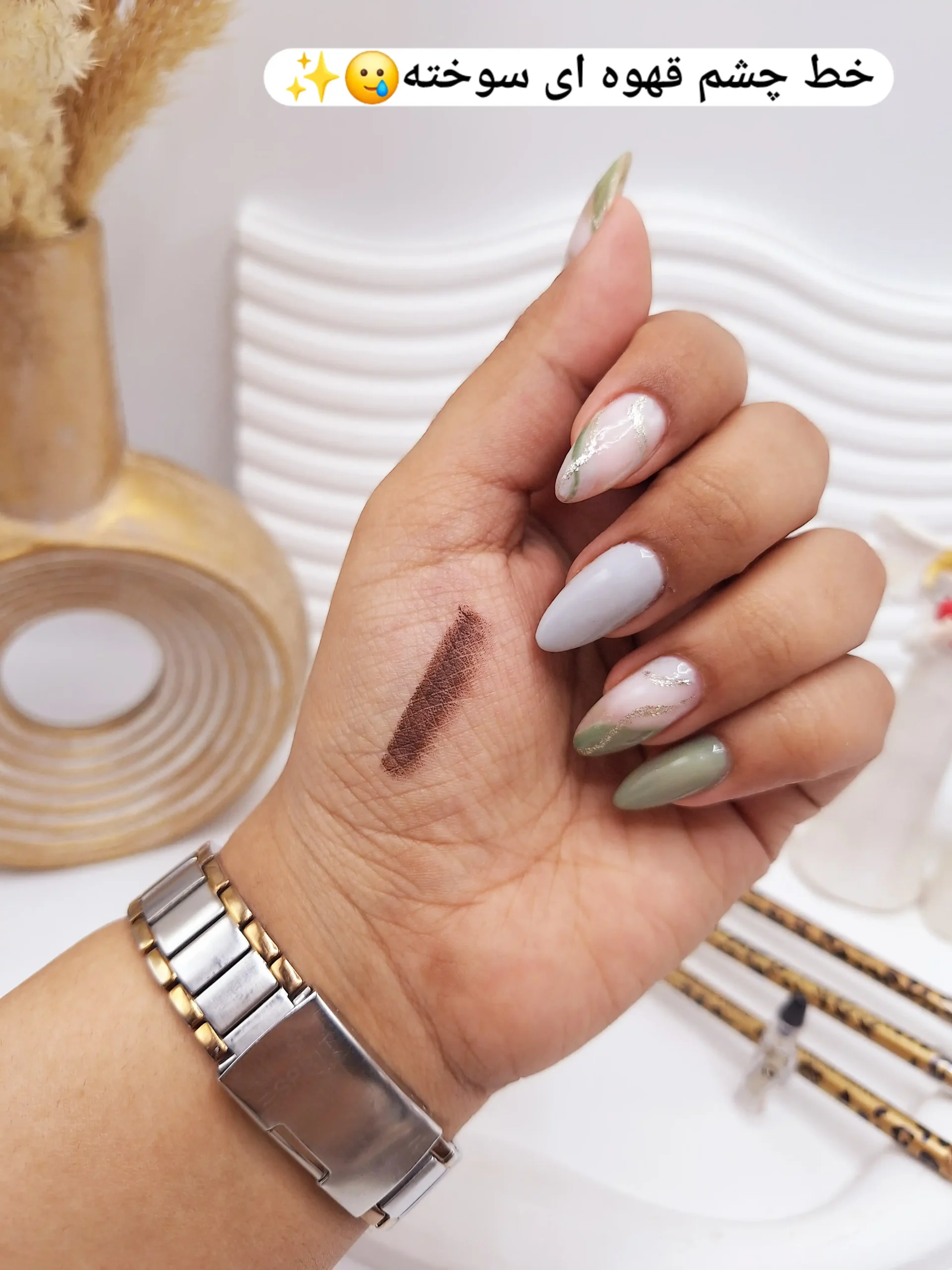 20250731062323833-thumbnail مداد چشم قهوه ای پلنگی تراش دار کد409 - Image 1