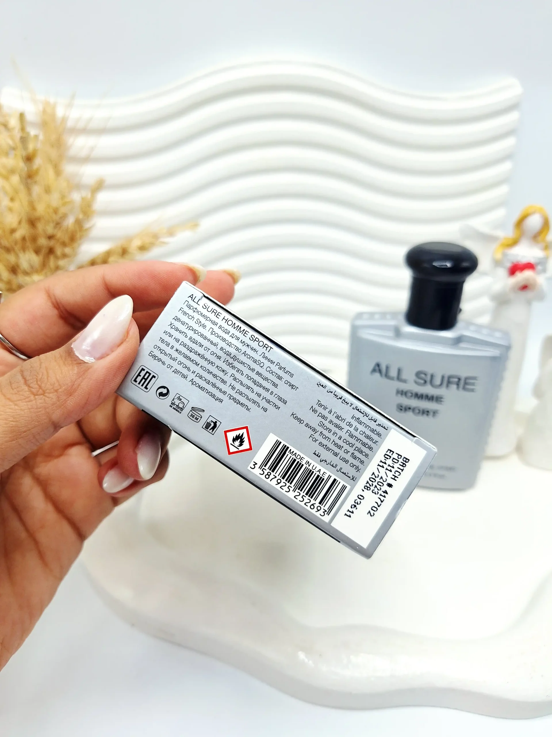 20251112105553342-thumbnail ادکلن ALL SURE HOMME SPORT حجم 100 میل ساخت امارات کد 2693 - Image 1