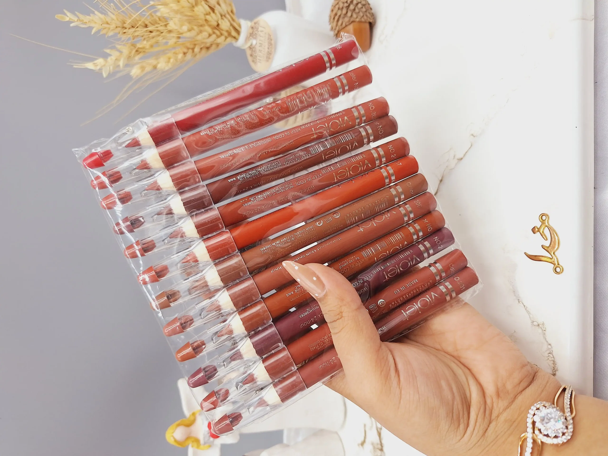 20250731045719762-thumbnail رژ مدادی تراش دار اصلی برند ویولت Violet کد 30145 - Image 1