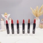 پک 6 تایی رژ جامد مدل پیچی برند Versai پوکه مشکی کد 2308