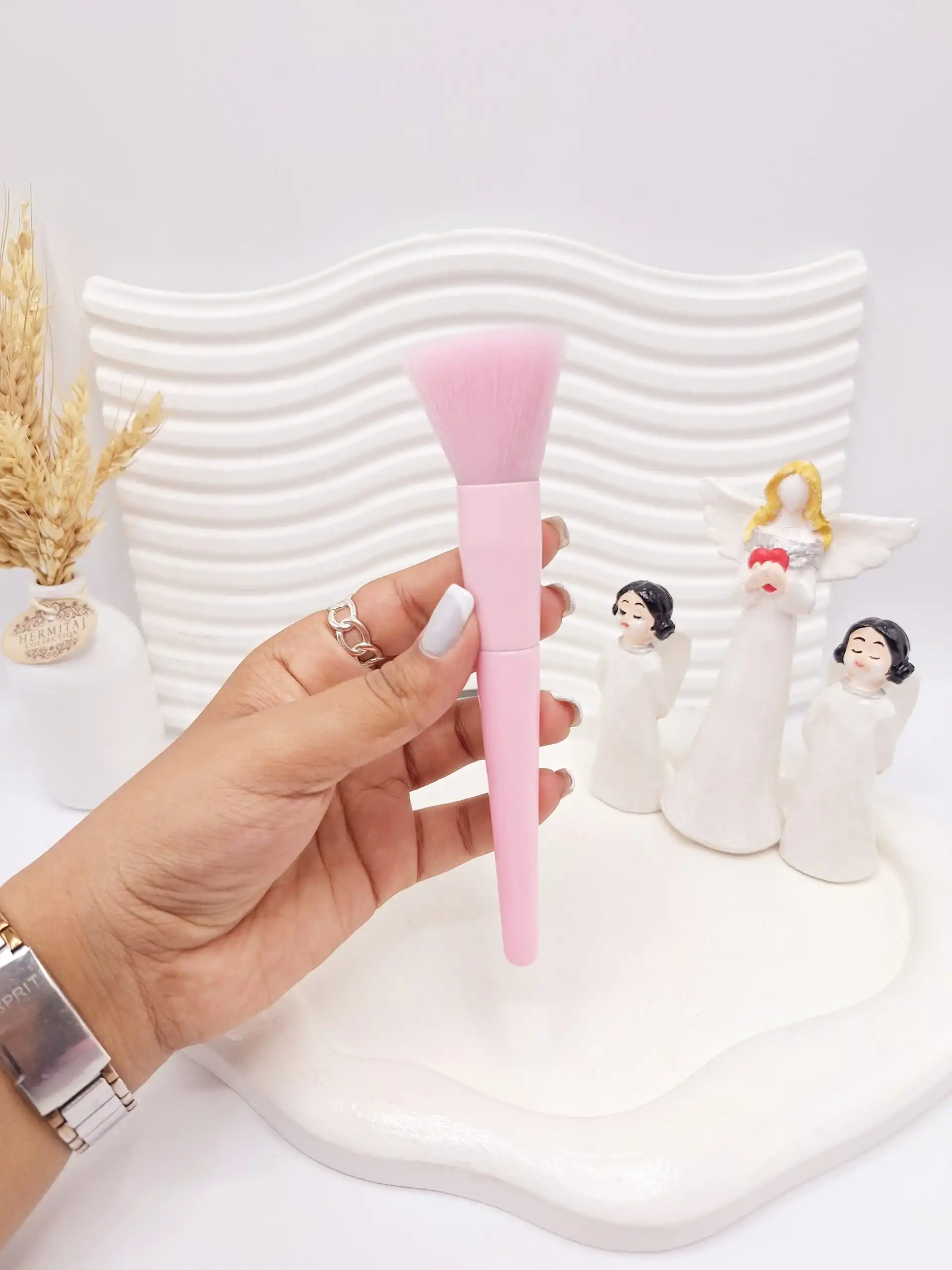 20250829203432357-thumbnail براش رژ گونه بابونه صورتی طلق دار کد 1272 - Image 1