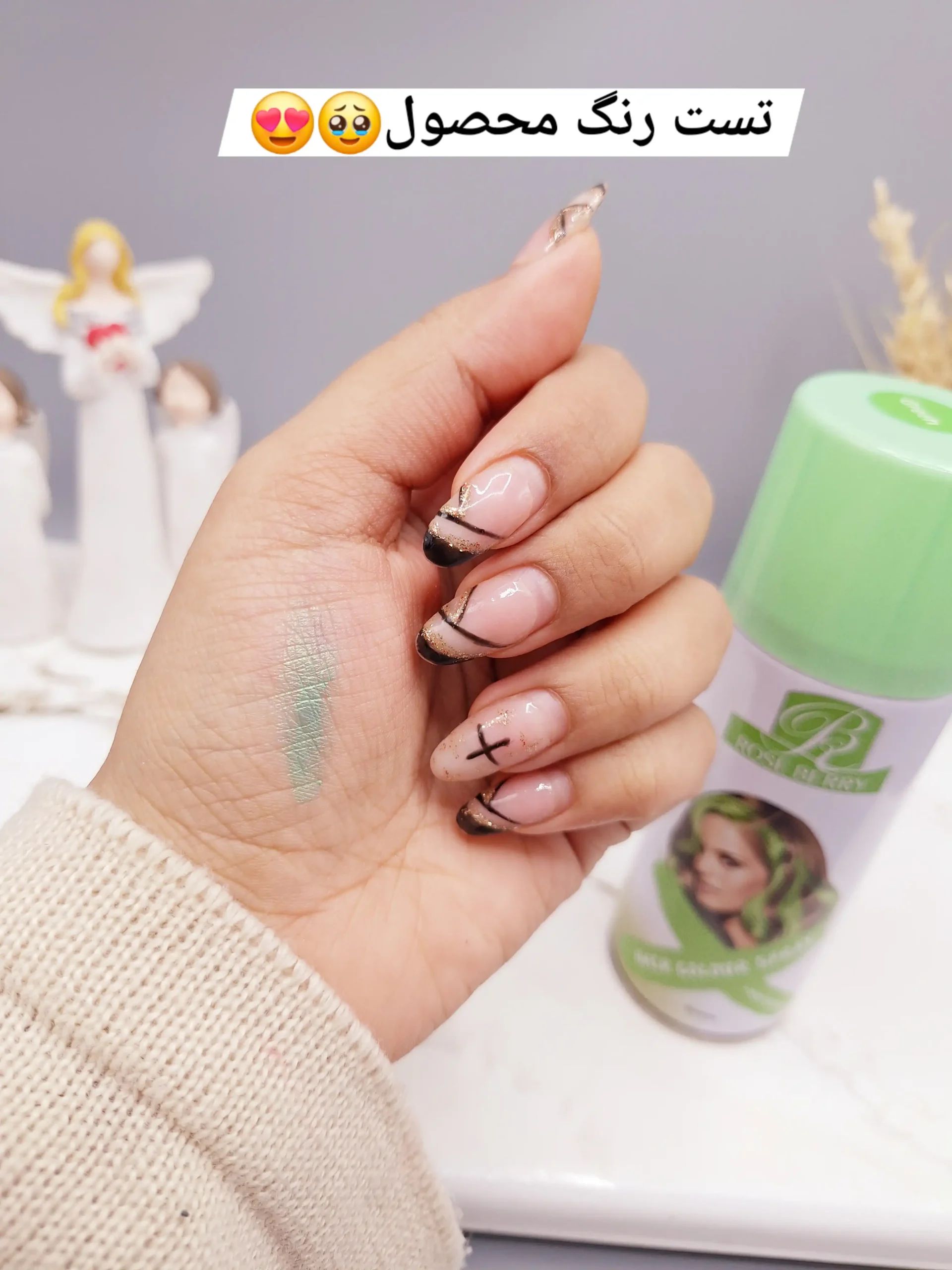 20250731055322070-thumbnail اسپری رنگ مو سبز برند ROSE BERRY کد 1839 - Image 1