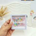 پک اختصاصی کامل ناخن مصنوعی طرح فانتری کیوت با چسپ ناخن دو طرفه (کیفیت تضمینی )