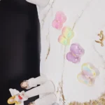 کوکتل پدیکور طرح پروانه 20 گرم همراه با شاین جوشش عالی