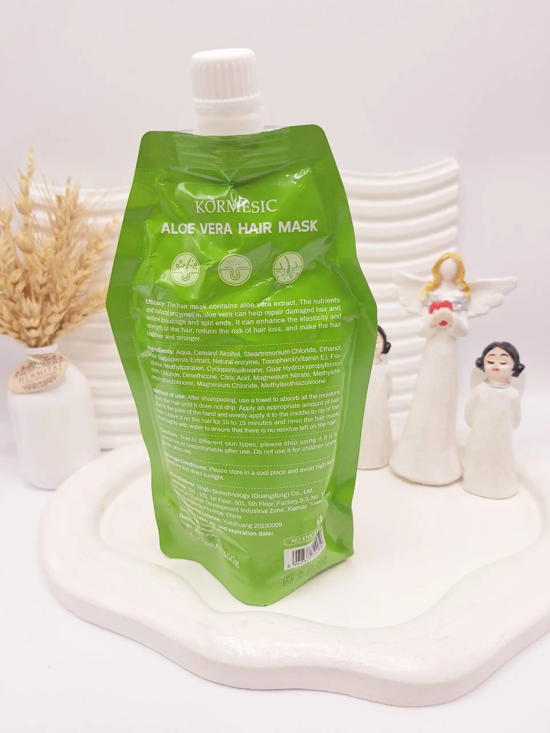 20250914182711104-thumbnail ماسک مو ساندیسی درمانی آلوعه ورا حجم 350 گرم کد 22950 - Image 1