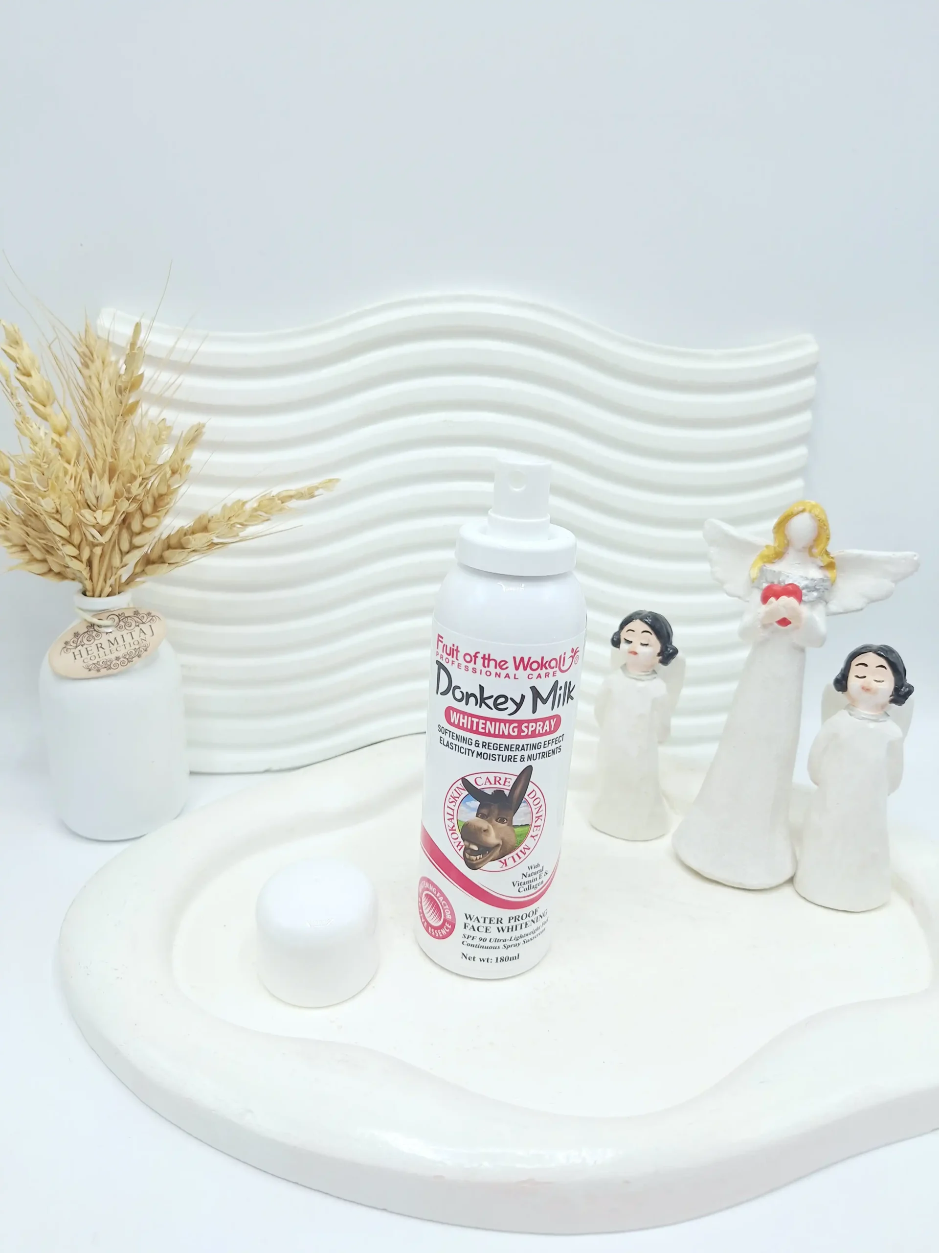 20251224140138502-thumbnail اسپری سفید کننده حاوی ضد آفتاب شیر الاغ برند وکالی اصلی کد 3048 (جلد صورتی) - Image 1