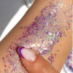 سایه گلیتری چشم و بدن گل فلور دایره ای کد GF462