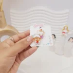 کش مو 2 تایی طرح دخترانه خرسی و میوه ای