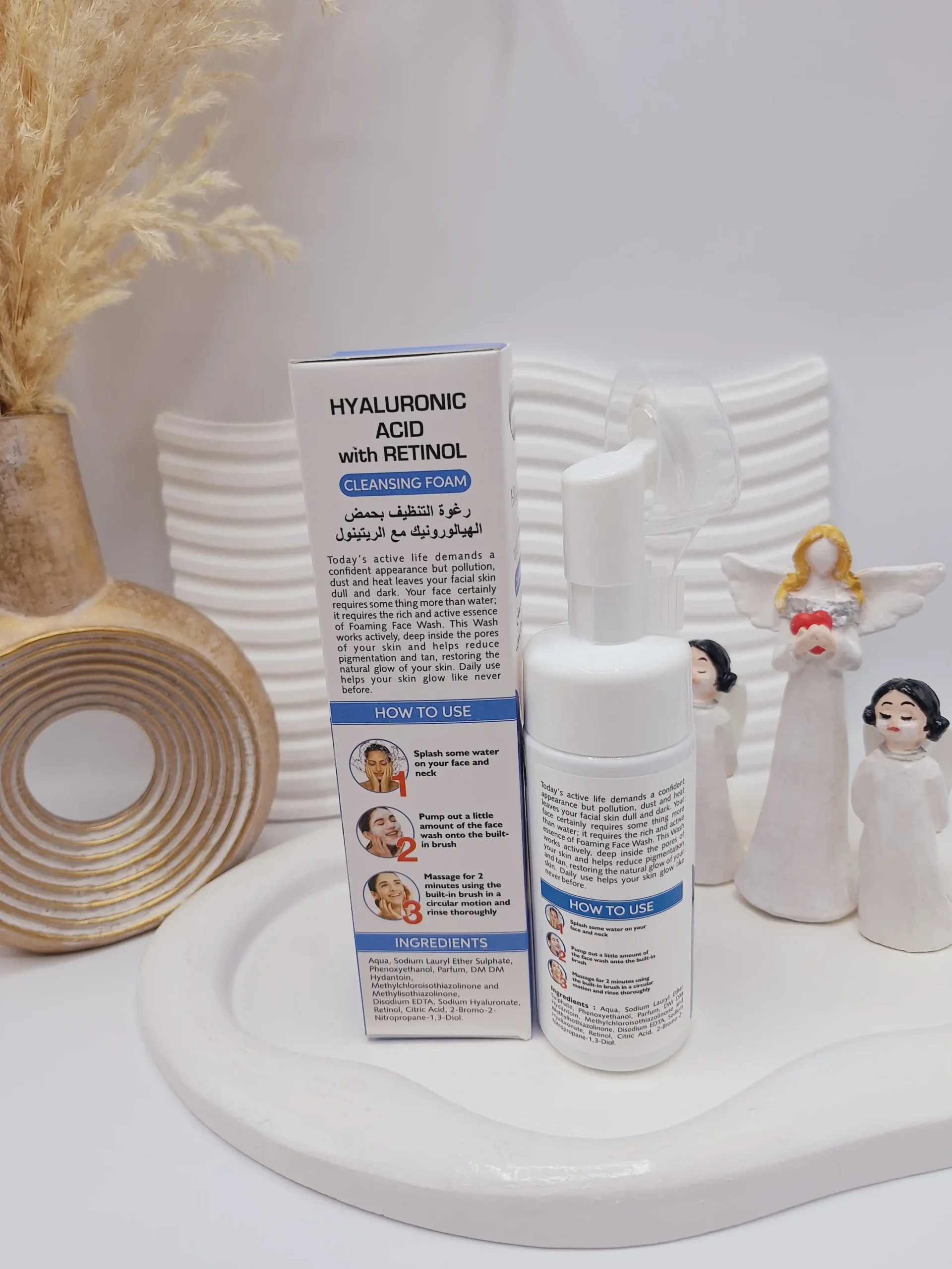20250731063233256-thumbnail فوم پاک کننده براش دار هیالورونیک اسید حاوی رتینول برند مکس لیدی کد 9083 - Image 1