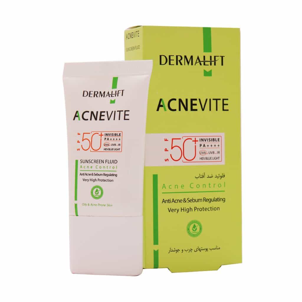 5a6c8adb-be82-4332-a4d9-b4ffa5a0d1cc فلویید ضدآفتاب غیررنگی پوستهای چرب و جوشدار آکنویت درمالیفت40 میل - Image 1