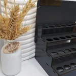 استند رو میزی چوبی مناسب عطر (رنگ طوسی)