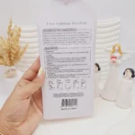 ست براش 5 تیکه کرومی مدل کیتی (رنگ سرخابی) کد 0154