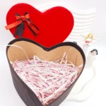 باکس قلبی پاپیون دار سایز بزرگ