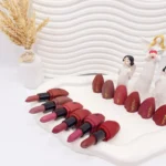 پک 12 تایی رژ جامد مخملی پوکه طرح لب برند آرت اسکین کد 971083-2