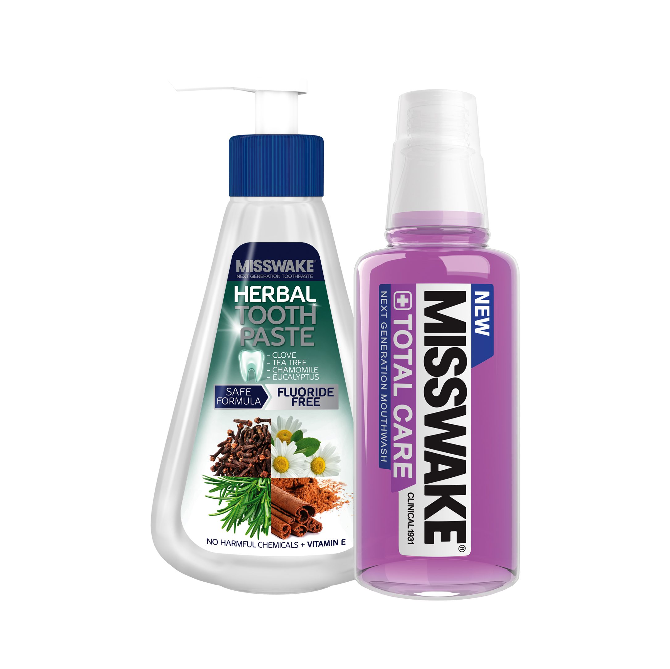 pack- پک دهانشویه توتال و خمیردندان گیاهی میسویک - Image 1