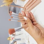 پک براش آینه دار 5 تکه دسته بلند رنگ نود