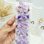 ست 10 عددی پنس مو کرومی بنفش