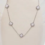 گردنبند پرطرفدار ون کلیف (سفید نقره ای)