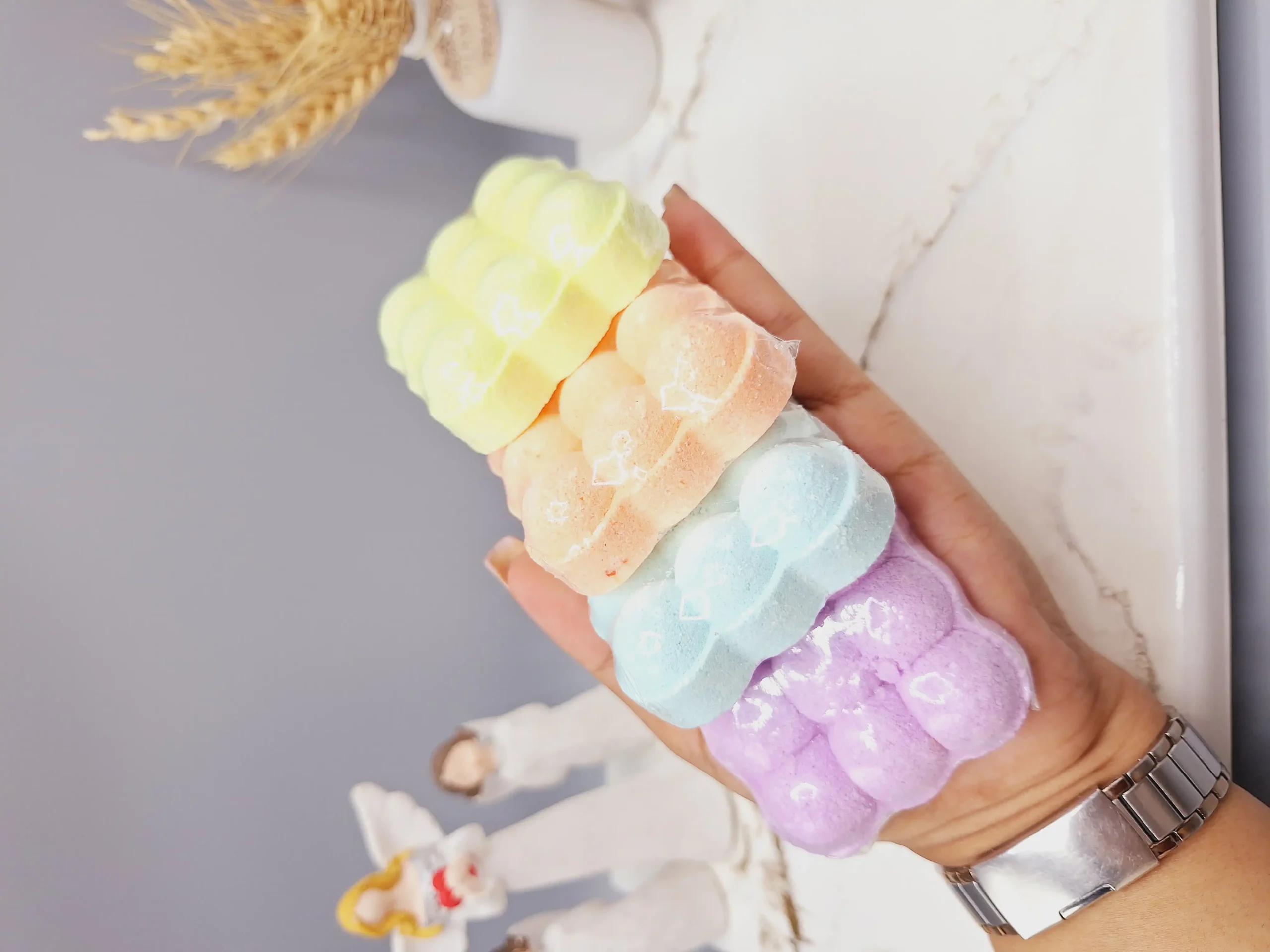 20250731053030214-thumbnail کوکتل و پدیکور طرح وافل وزن 60 گرم - Image 1