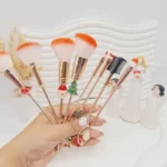 ست براش 8 تایی فلزی طرح کریسمس