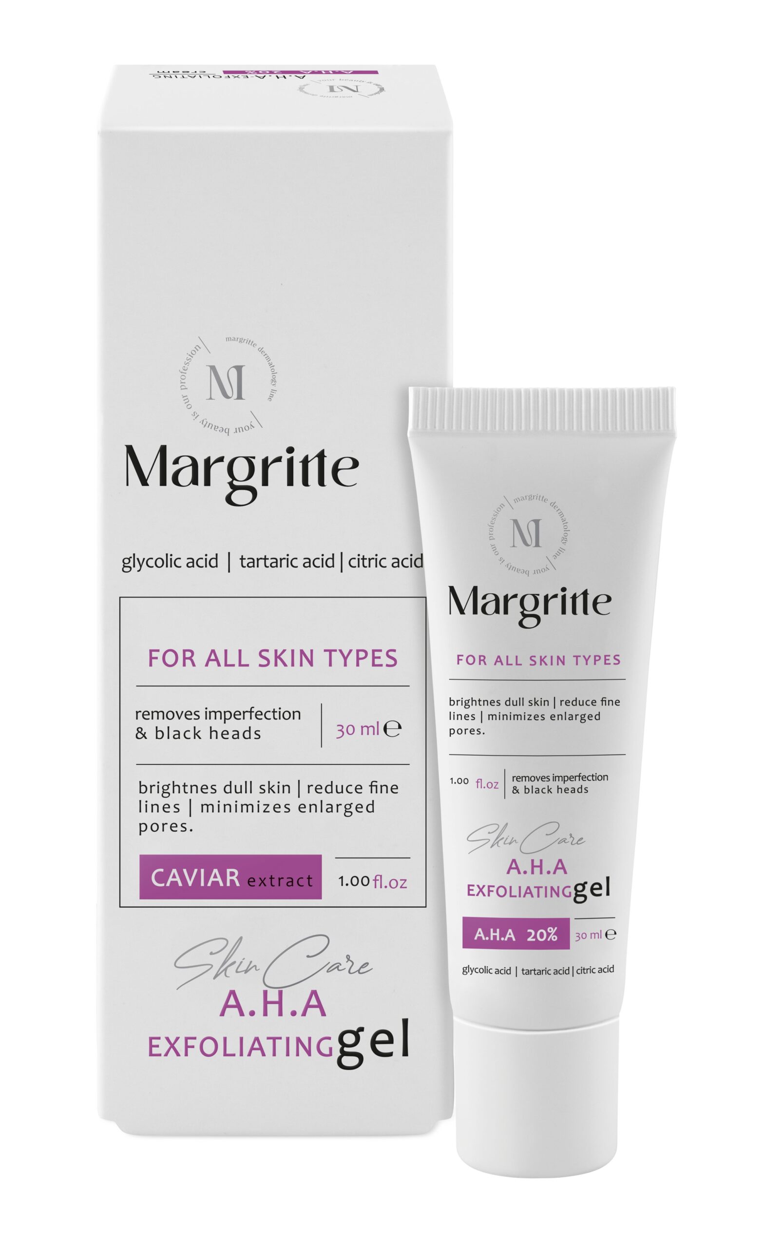 9e67a66d-f789-4609-929e-fd4baecd1879 ژل لایه بردار حجم 30 میلی لیتر 20% A.H.A Exfoliating مارگریت - Image 1