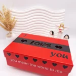 باکس آرایشی مستطیلی I LOVE YOU