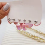 پک گوشواره آبنباتی صورتی طرح دوم