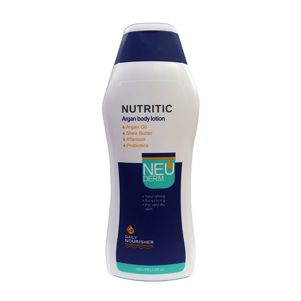 پوست-خشک لوسیون بدن نوتریتیک آرگان پوست خیلی خشک نئودرم|Neuderm argan body lotion for very dry skin - Image 1
