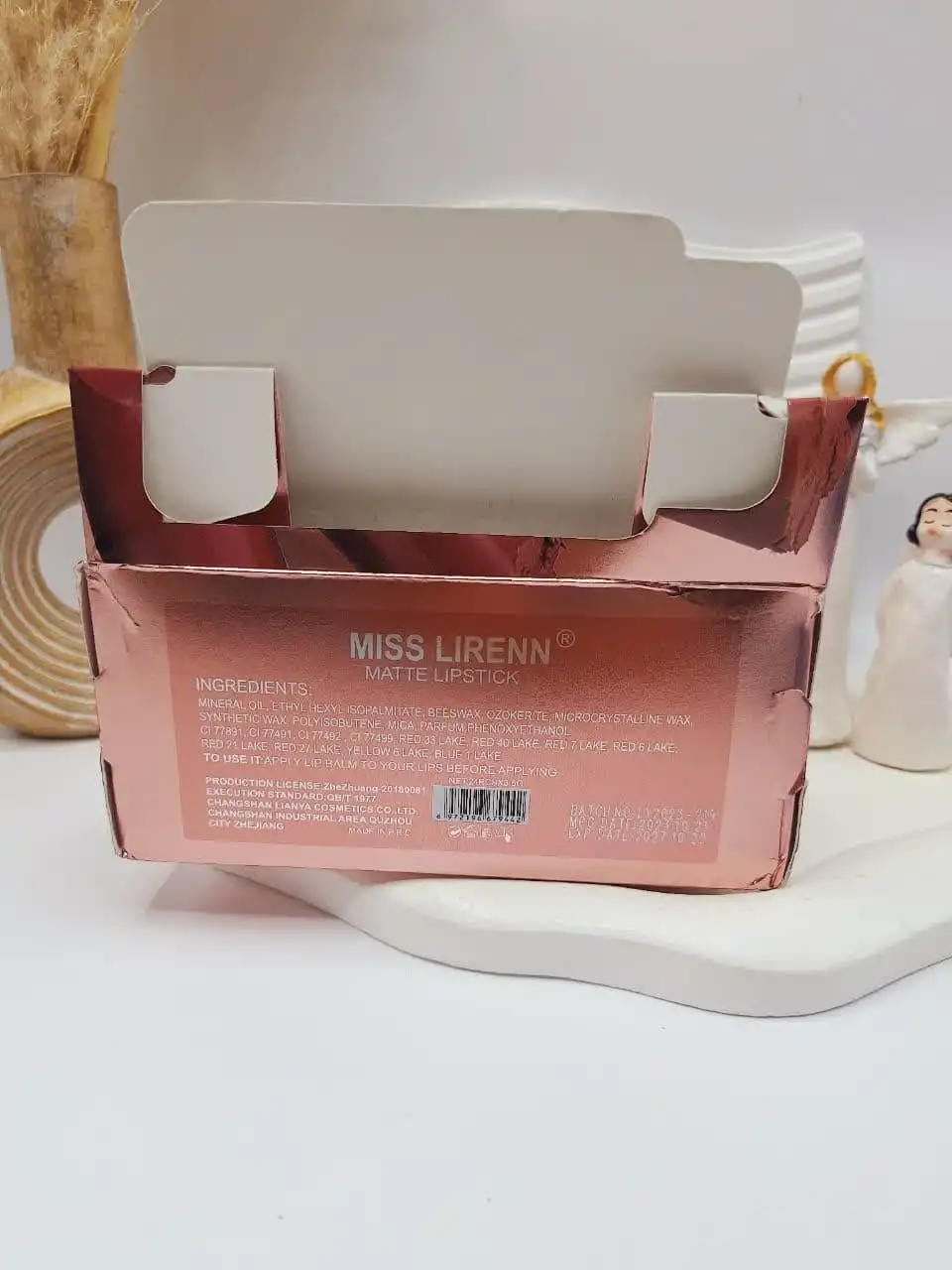 20250731063539087-thumbnail رژ 6 تایی جامد پوکه طلایی برند Miss lirenn کد 6190 - Image 1