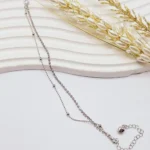 پابند تنیسی نقره ای دو لاین زنگوله دار