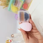 پک 2 تایی پد تخم مرغی و براش کرم پودر کد 0125