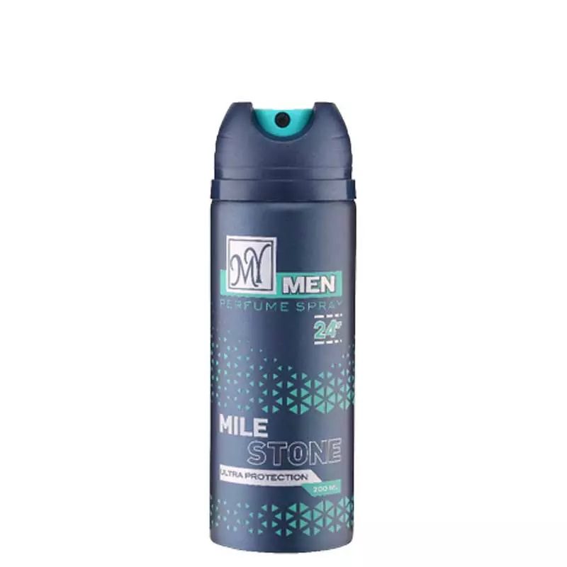 mile-stone-1 اسپری بدن 24 ساعته مردانه مای مدل مایل استون حجم 200 میل|My Mile Stone Body Spray For Men 200ml - Image 1