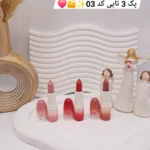 پک 3 تایی رژ جامد مات و مخملی برند کالر کستل کد 8098