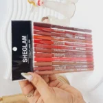 پک 12 تایی خط لب برند شیگلم ضد آب کد 2611