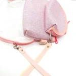 پک کیف آرایش 3 تایی طلقی شاین دار (صورتی)